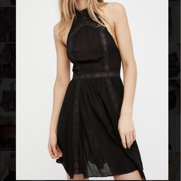 FREE PEOPLE FALLING FOR YOU HALTER CROCHET - Picture 11 of 11